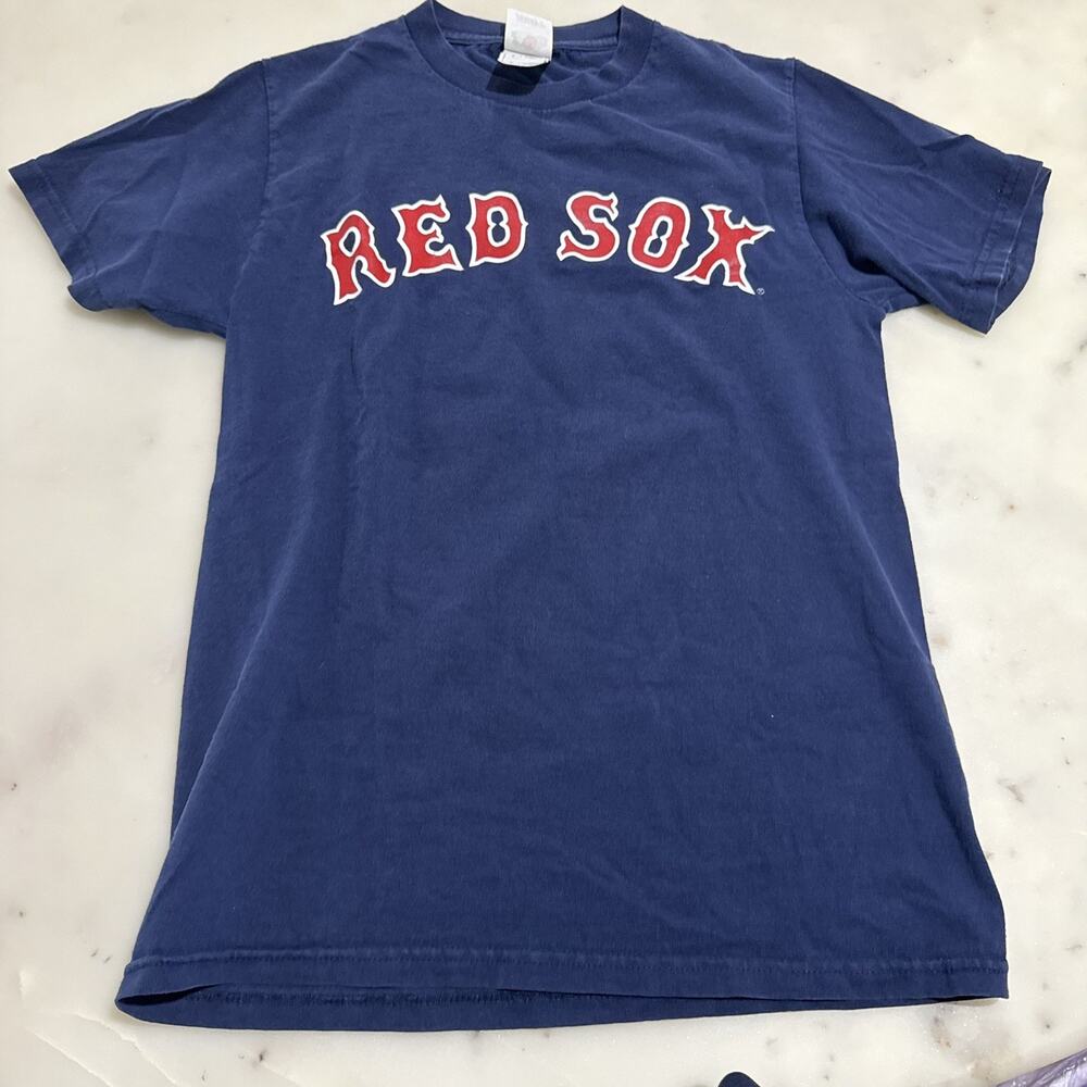 Boston Red Sox T-Shirt Men’s S Schilling 38 Short Sleeve Fruit Of The Loom Heavy